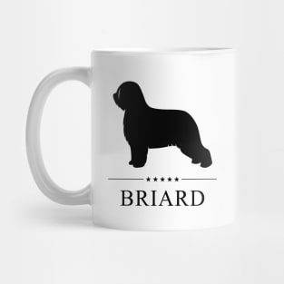 Briard Black Silhouette Mug